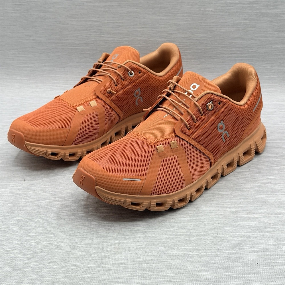 On Cloud 6 Men's 11 Running Shoes Canyon Sandstone Orange Speed Laces